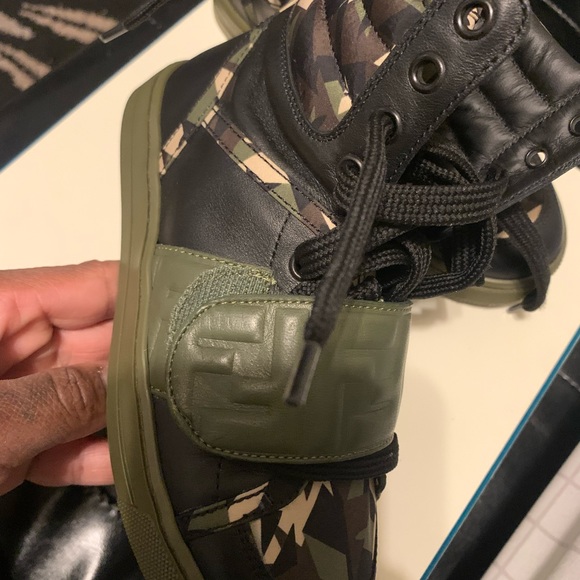 Authentic Fendi little boy sneakers worn once no marks or scuffs like NEW - Picture 2 of 12